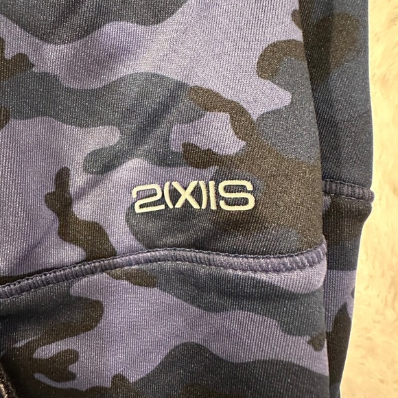 2XIS Blue Camo Activewear Leggings w/Mesh Panels High Waist Running Women Small - Picture 8 of 9